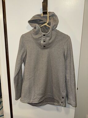 North Face Knit Stitch Fleece Hoodie Women’s Size Medium - Gray